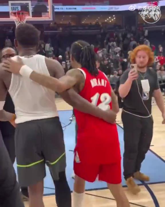 狼王&槍王惺惺相惜！華子賽后與莫蘭特相互致意！